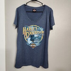 Harley Davidson Women's Shirt Size‎ Large *See Measurements* Sacramento Cali